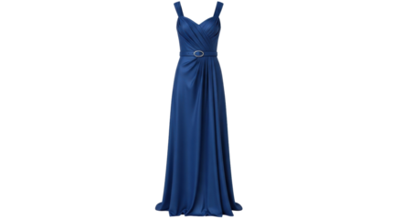 Isolated full length formal gown, floor-length dress, special occasion clothing, elegance