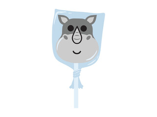 Jungle Animal Candy Clip Art 
