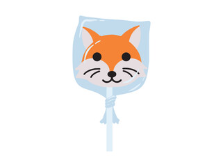 Jungle Animal Lolipop Clip Art