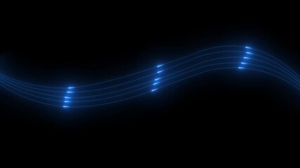 Animation of data processing with icons over connections data transfer 4k animated motion video. Network connections and data points animation over blurred cityscape background. - Powered by Adobe