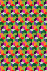 seamless geometric pattern with triangles