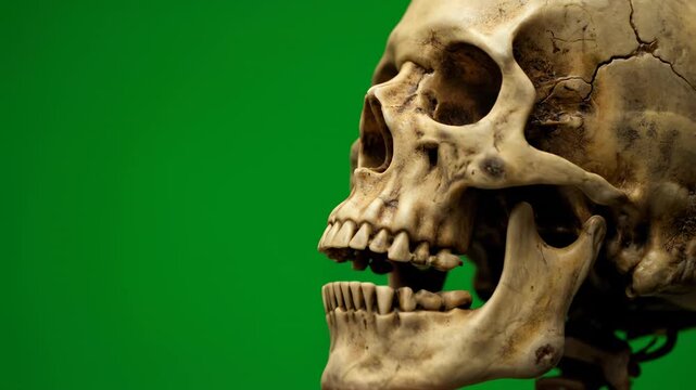 skull on a white background