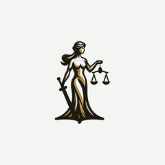 Justice Goddess Logo