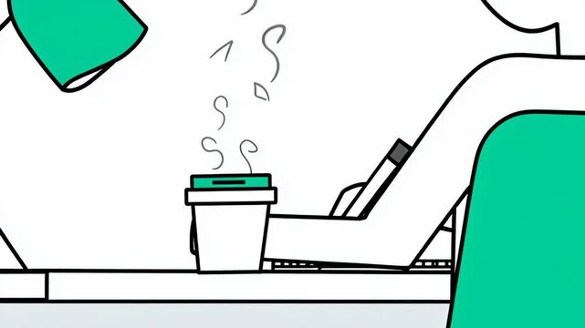 Creative workspace setup inspires productivity in home office with plants and bright lighting