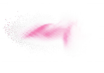 Pink cloud abstract isolated on a transparent background