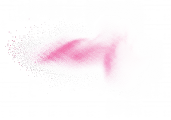 Pink cloud abstract isolated on a transparent background