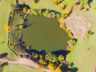 Fototapeta premium Aerial view of Artvin Şavşat lakes
