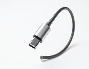 Close-up of metallic HDMI to USB-C adapter with sleek silver finish for editorial modern connectivity consumer electronics and digital interface design-themed visuals