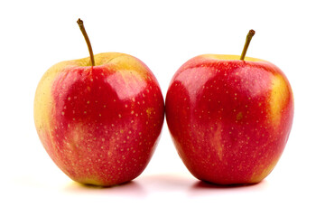 Two Red Apples, isolated on white background