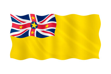Digital composite. 

Flag of Niue
On October 19th Niue celebrates its Constitution Day.