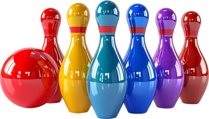 3D Render of Colorful Jacks Set Isolated on White Background