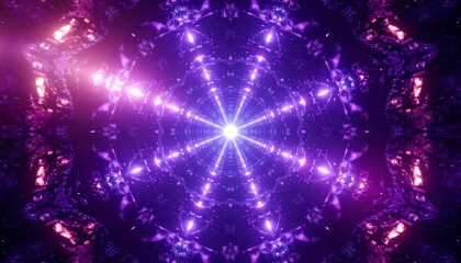 Abstract kaleidoscope lights