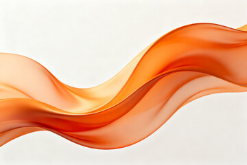 Abstract flowing orange fabric