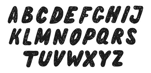  Black Bold Alphabet Capital Letters On White
