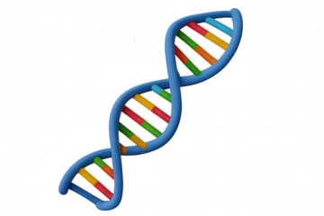 Dna double helix icon representing genetics, biology, medical science, healthcare, and human life research
