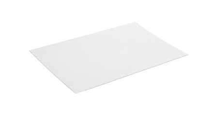 Isolated blank rectangle, tilted forward slightly, lying flat, clean presentation