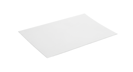 Isolated blank rectangle, tilted forward slightly, lying flat, clean presentation