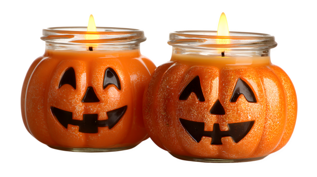 Candles in a pumkins