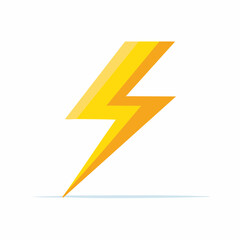 Yellow Lightning Bolt Electricity Symbol Power Energy Flash Icon