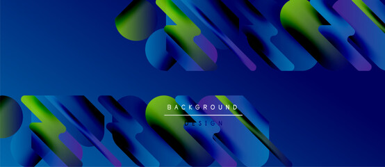 Abstract gradients create dynamic layers. Blue, green hues dominate composition. Modern design evokes movement, depth. Minimal text present.