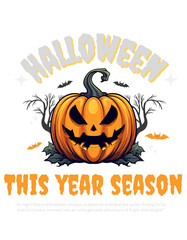 Halloween Pumpkin This Year Season Black Orange