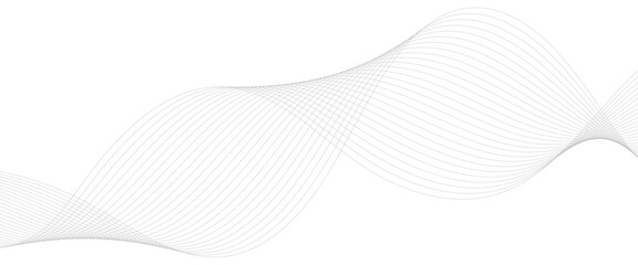 Abstract wavy grey blend technology liens background. Digital frequency track equalizer. Abstract frequency sound wave lines and twisted curve lines background. Banner design background