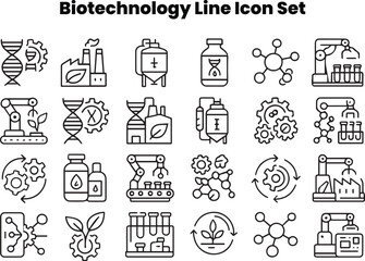 Nanobiotechnology and Molecular Science Vector Icon Illustration Design