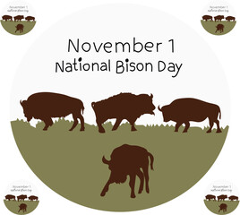 national bison day is celebrated every year on 1 november.	