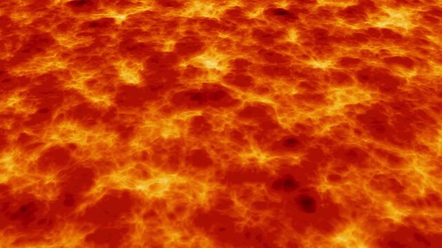 Hot Burning Lava Flow and Magma Activity, Abstract Volcanic Lava Background 