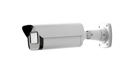 Security camera isolated on transparent background, a device for video surveillance