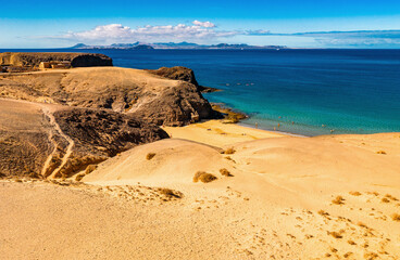 Playas de Papagayo Beach, Lanzarote, Canary Islands, Spain