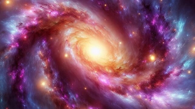 Golden Cosmic Spiral Vortex in Deep Space