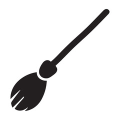 Witch’s Broom  icon or logo isolated sign symbol vector illustration - high quality black style vector icons
