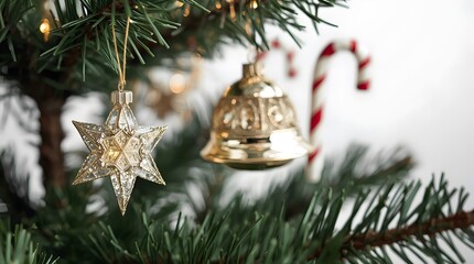 christmas bells on the tree