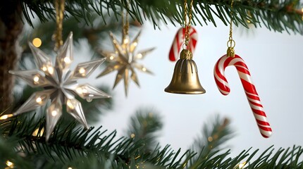 christmas bells on the tree