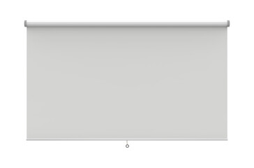 A projected screen for your presentations. Blank projection screen or Modern projector screen on transparency background