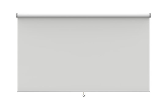 A projected screen for your presentations. Blank projection screen or Modern projector screen on transparency background