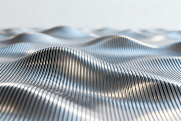 Metallic wave texture surface