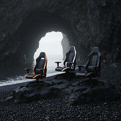 Generative AI image of a modern gaming chair