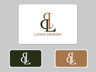 Elegant BL letter logo design for luxury branding, modern corporate, and creative firms