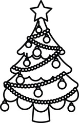 Christmas tree vector illustration	