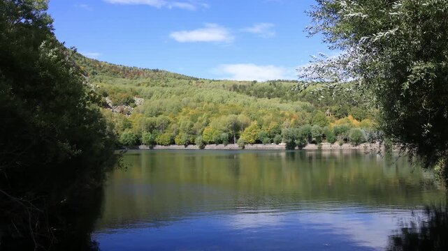 Karag&ouml;l &Ccedil;ubuk Ankara - autumn landscape with lake and trees	