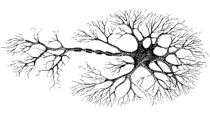 Neuron cell structure diagram