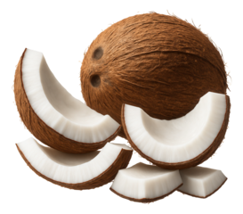 Quartet of grapefruit quarters arranged in a circular pattern on a marble countertop.