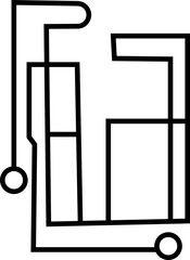 Material Handling Icons, Featuring Warehouse Equipment, Logistics, Transportation, Forklift, Packaging, Cargo, Safety, Storage, Industrial crane, and Industrial Work Symbols in Modern Vector Style