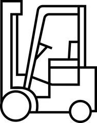 Material Handling Icons, Featuring Warehouse Equipment, Logistics, Transportation, Forklift, Packaging, Cargo, Safety, Storage, Industrial crane, and Industrial Work Symbols in Modern Vector Style