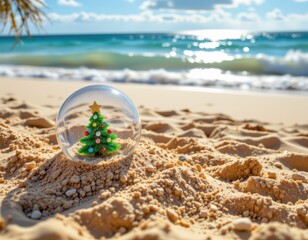 Tropical Beach Christmas Tree