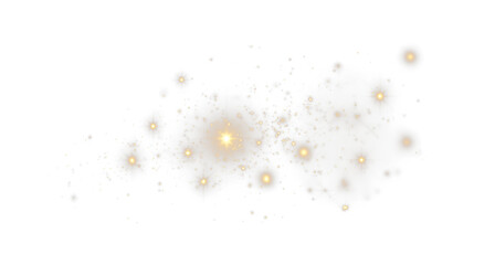 This glowing particles PNG photo features a transparent background, ideal for creating enchanting holiday overlays