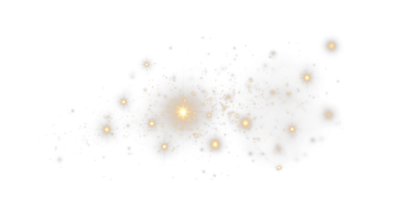 This glowing particles PNG photo features a transparent background, ideal for creating enchanting holiday overlays