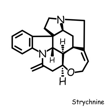 The Chemical structure of strychnine